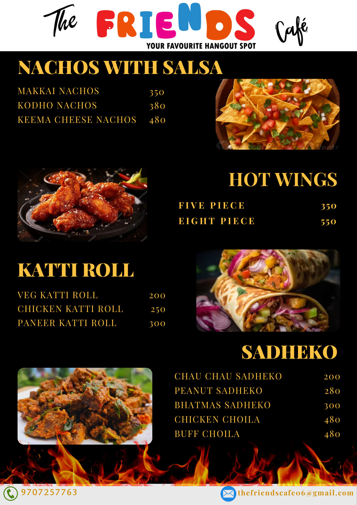 Friends Cafe menu page 6
